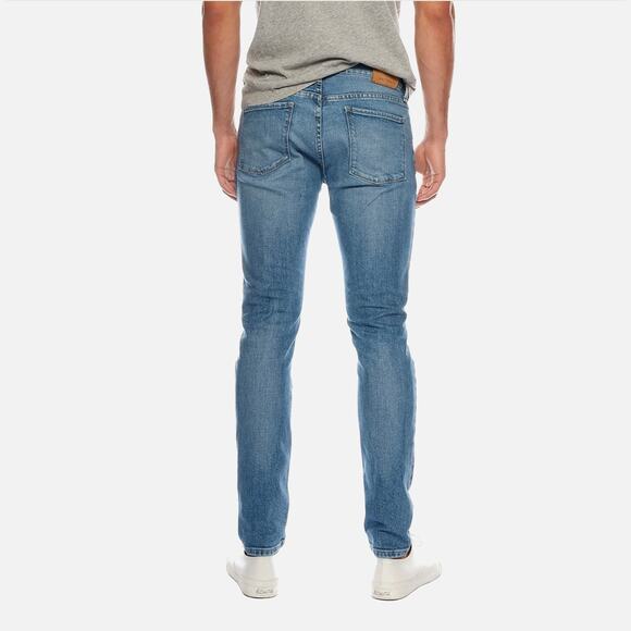 MOTT & BOW Benson Skinny Jeans Mens 33x32 Blue Stretch Denim Classic Mid Rise - Picture 6 of 11